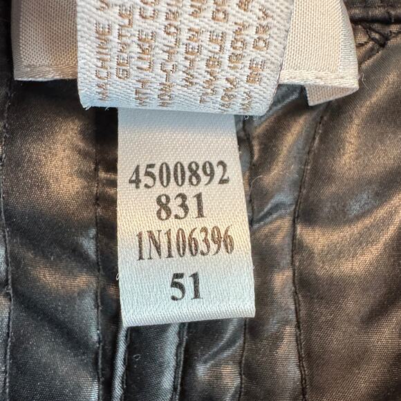 Chico's Pink/Black Reversible Stitched Quilted Full Zip Puffer Jacket Size 3/XL - Picture 8 of 16